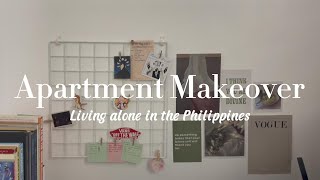 ₱5,500/month studio apartment makeover | living alone in the Philippines