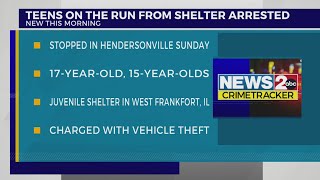 3 runaway teens stopped in stolen shelter vehicle