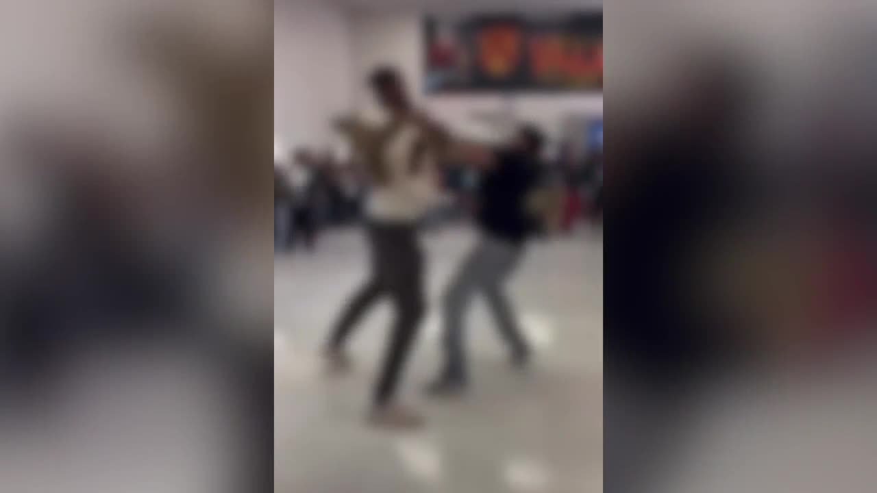Substitute teacher arrested after fight with student is caught on camera
