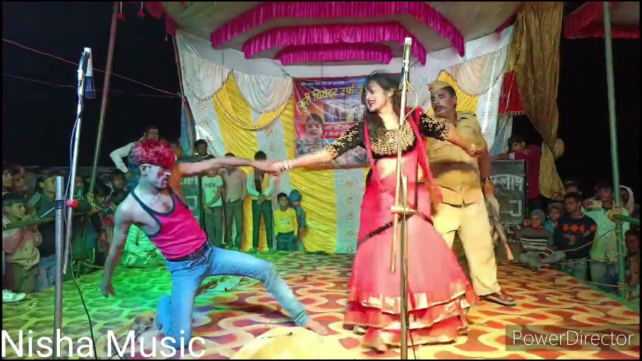 🤣हसरत अली डांसर एंड मुस्कान डांसर और अयूप और हसन अली जोकर ने स्टेज पर सुपरहिट कामेडी किया 2023