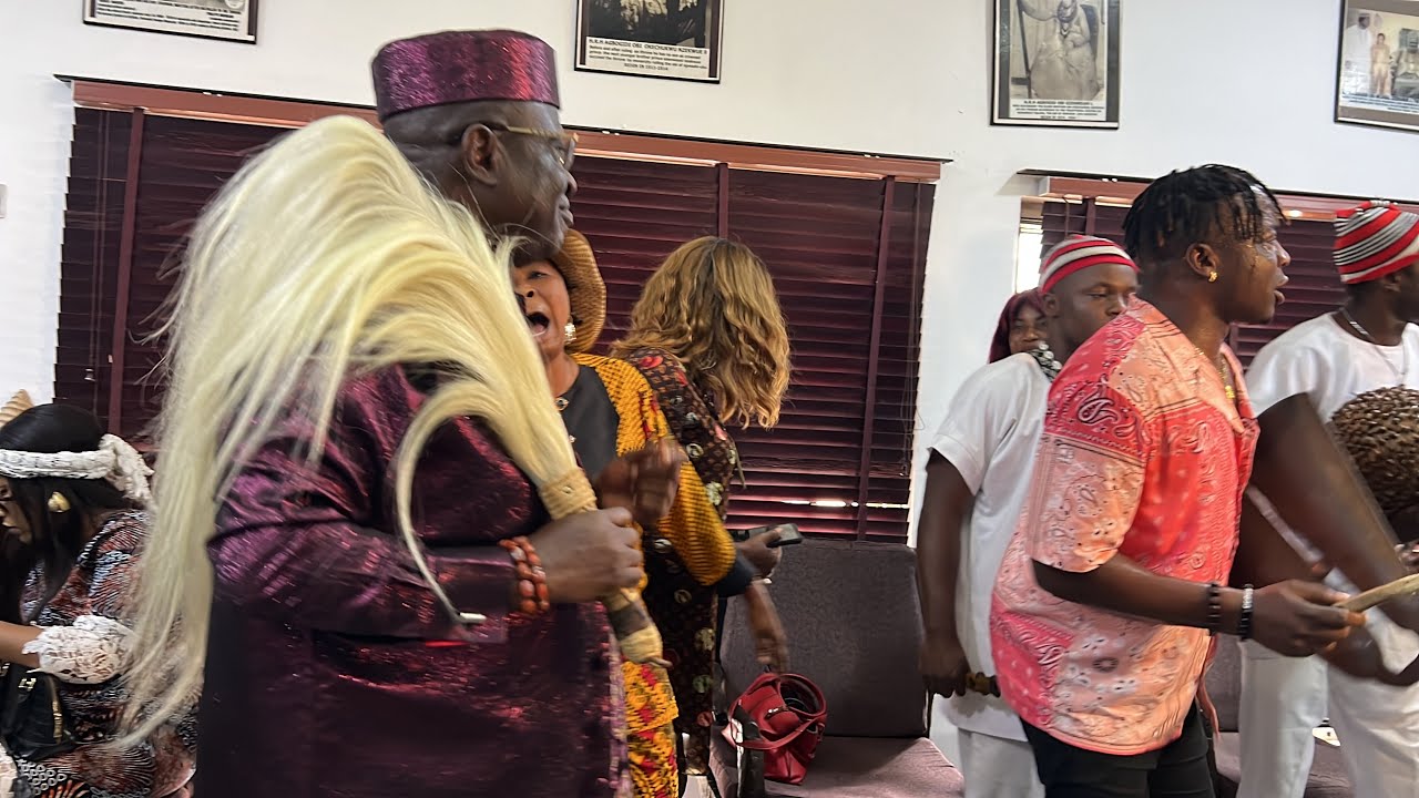 Ejyke Nwamba is Entertaining The King with His Ogene group 🔥