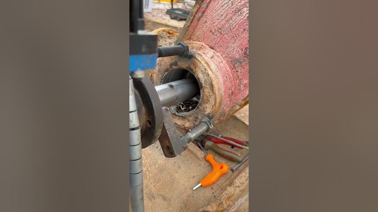 Line boring repair work today, S Power on site machining tools supplier