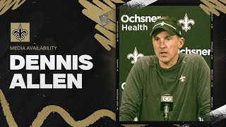 Dennis Allen talks Derek Carr's status, game against Lions | New Orleans Saints