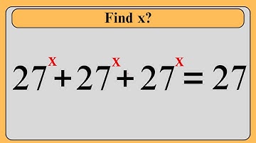 Nice Exponent Math Simplification | Find the Value of X