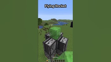 How to make a Flying Rocket in Minecraft