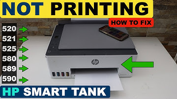 HP Smart Tank Not Printing | 520 | 525 | 540 | 580 | 585 | 589 & 590 All-in-one Printer | How To Fix