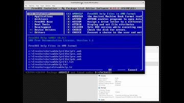 How to install FreeDOS packages from the BonusCD