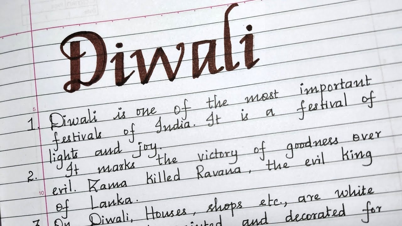 diwali ka essay 10 lines