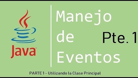 Manejo de Eventos con Java parte 1