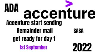 Get ready for day 1 || 1st September start date || Application development associate || SASA || 2022 screenshot 5