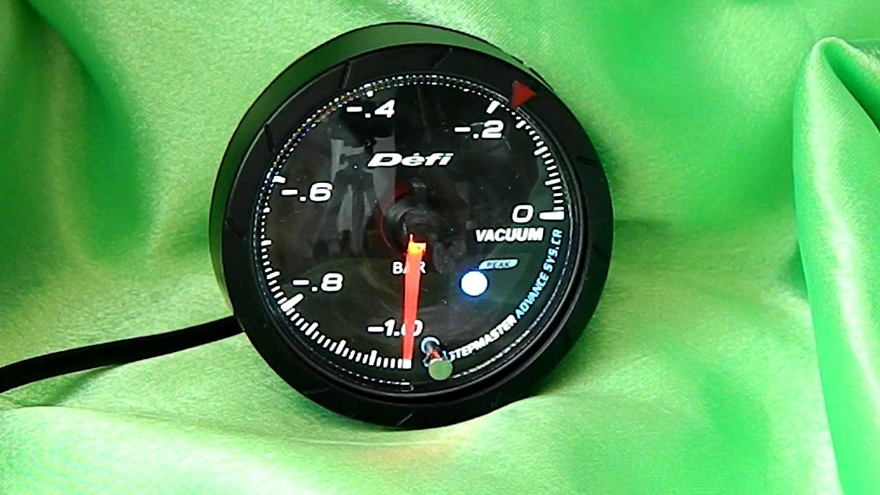 Defi Advance Gauge Vacuum Red Light YouTube