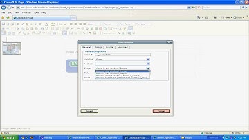 Page Editor - Create Link