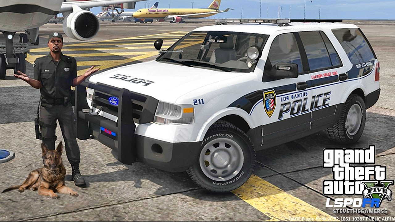 LSPDFR #445 - AIRPORT PATROL!! (GTA 5 REAL LIFE POLICE MOD)