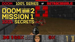 Doom 1 - Episode 2, Mission 1 - Secrets 100% [MS-DOS, 1993]