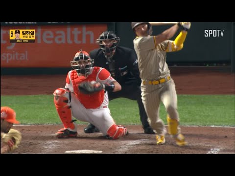 [MLB] &amp;#39;이틀 <strong>연속</strong> 안타&amp;#39; <strong>김하성</strong> 주요장면 (08.31)
