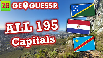 ALL 195 Capital Cities in 1 Map - Solomon Islands AGAIN??