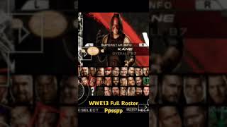 Review Full Roster WWE13 PPSSPP #shorts #wwe #ppsspp