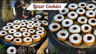 Linzer Cookies Recipe - Raspberry Linzer Cookies - Christmas Cookies