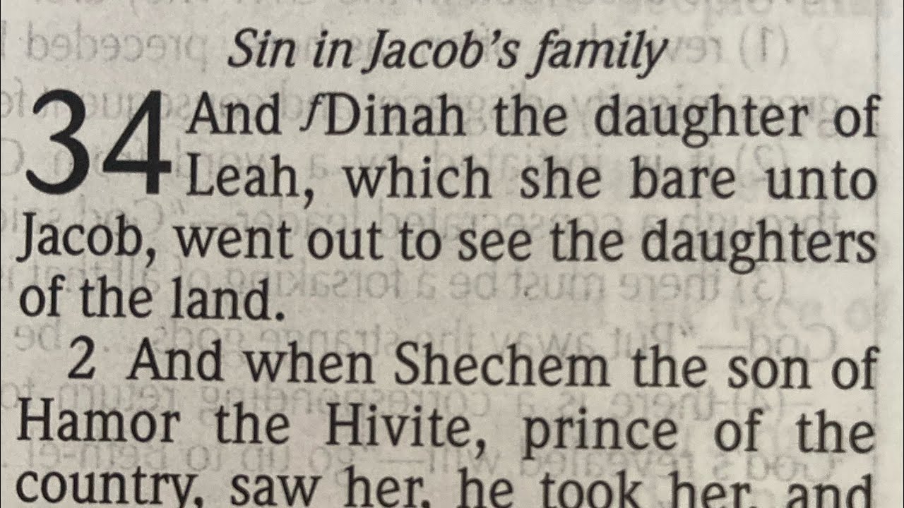 Temptation and treachery fear desire and greed in genesis 34 kjv