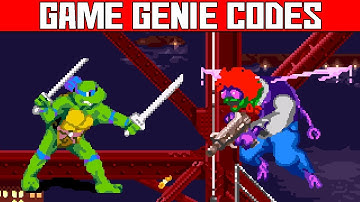 (Teenage Mutant Ninja Turtles: Turtles in Time) Hit anywhere & Walk anywhere - Game Genie Codes