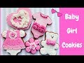 Baby Girl cookies..Baby shower 👶🏻🌸