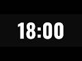 18 Minute Timer ⏳ | 1080 Second Countdown Clock | 18 Minute Deep Focus Sprint 18:00 Countdown Timer