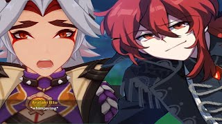 ARATAKI ITTO TRIES TO ROAST DILUC BUT FAILS MISERABLY (Genshin Impact)