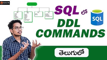 DDL Commands in SQL in Telugu | Data Definition Language Commands in Telugu