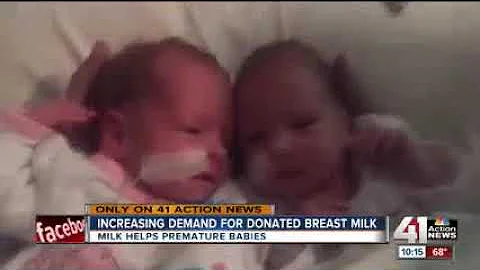 KSHB: Milk Bank Benefits Premature Babies in the NICU