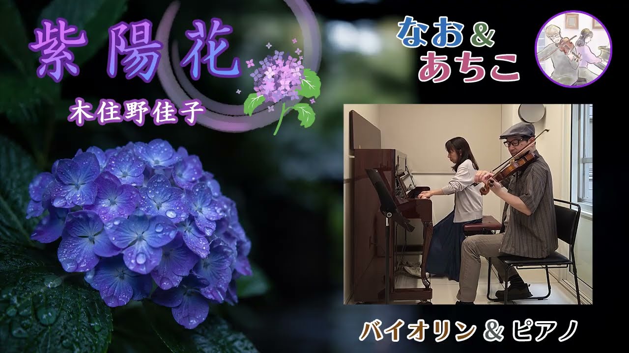 紫陽花』ジャズピアニスト 木住野佳子さんの曲をバイオリンとピアノで