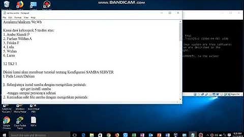 Konfigurasi Samba Server Menggunakan VirtualBox Debian