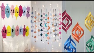 ♡ زينة رمضان ٢٠٢١ ✨ افكار سهلة ولطيفة لعمل ديكور رمضان ♡ DIY ramadan  decor 2021 ♡ 🌙