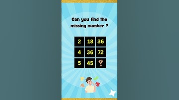 Find the missing number❗️ #shorts #ytshorts #puzzle