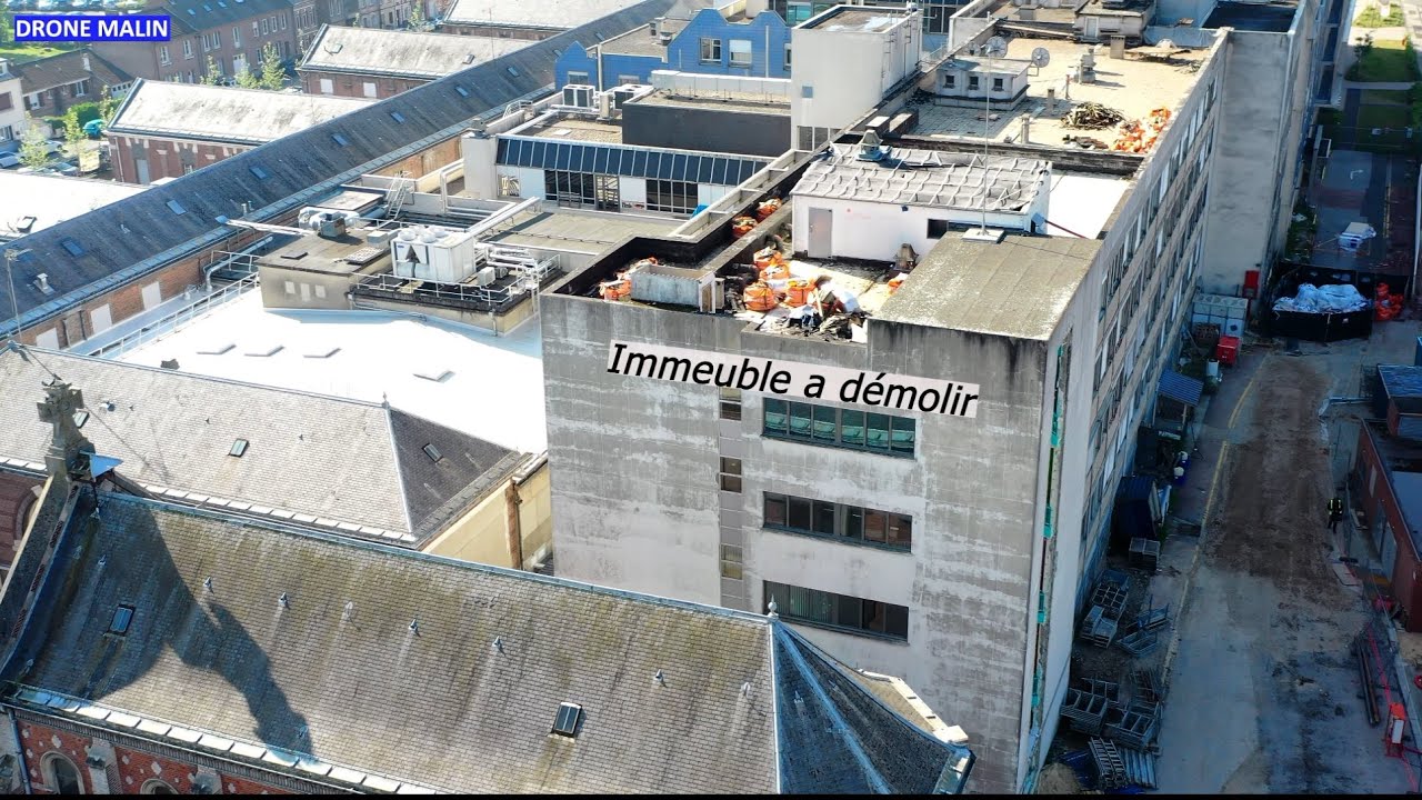 Inspection de bâtiments par drone pour constat d’huissier avant démolition