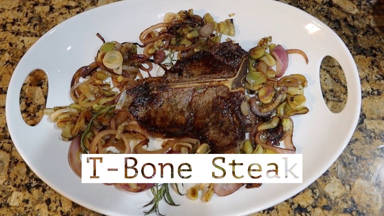 HOW TO GRILL A TBONE STEAK ON A SALADMASTER OIL CORE SKILLET YouTube