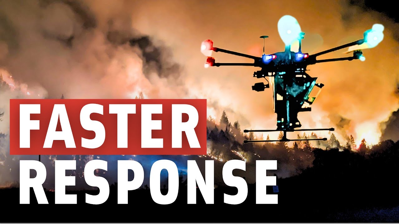 Firefighting Drones Help First Responders Save Lives - YouTube