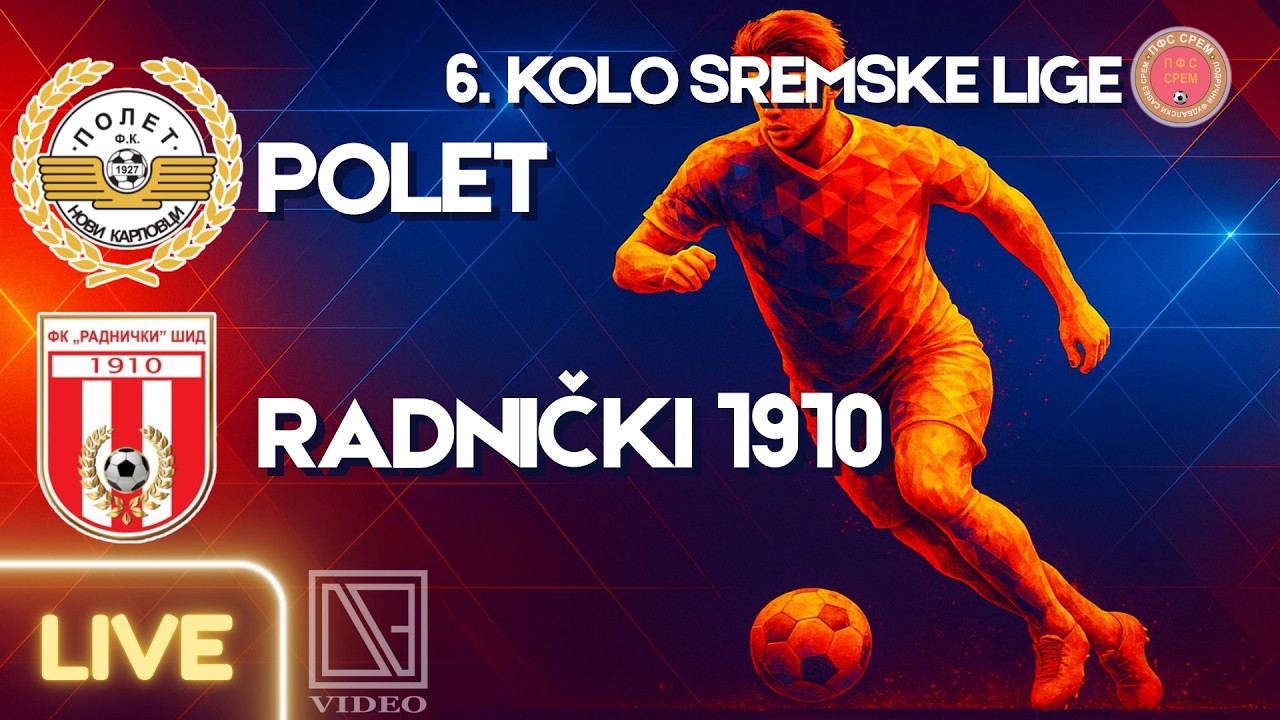 FK POLET Novi Karlovci - FK RADNIČKI 1910 Šid (Full match Livestream) [20.09.2026.]