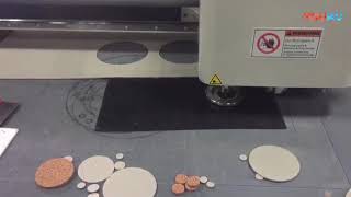 AOKE CNC flatbed neoprene rubber cork graphite gasket die cutting digital sample box cutter plotter