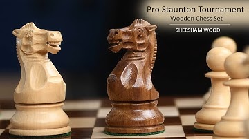 Elevate Your Game with the Pro Staunton Tournament Wooden Chess Set | Chessbazaar®