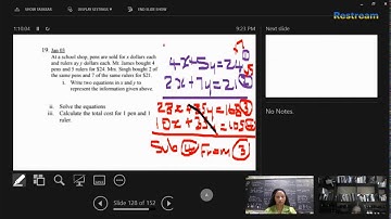 CSEC Math Algebra Worded Problems: Simultaneous Linear Equations