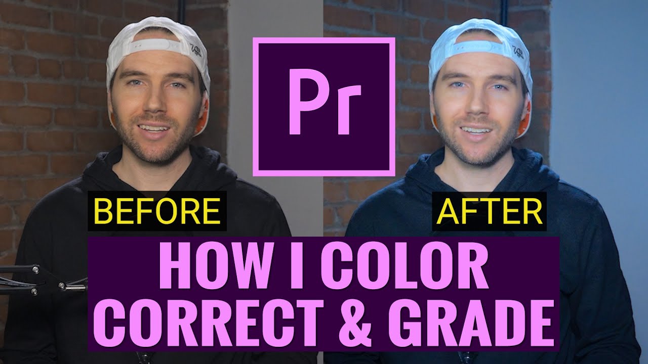 How I COLOR CORRECT & GRADE My YouTube Talking Head Setup In Premiere ...