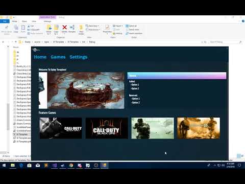 C# Winforms Uplay Design - Home