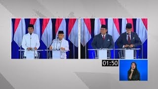 Inilah 'Momen-Momen Panas'Antara Jokowi-Maruf Vs Prabowo-Sandiuno di #DebatKelimaPilpres2019