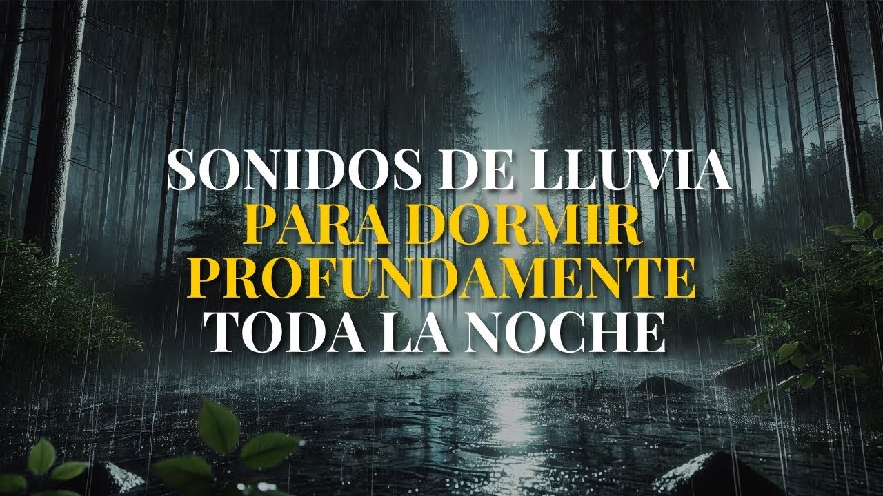 8 Horas de Sonidos de Lluvia para Dormir Profundamente Toda la Noche 🌧️ ...