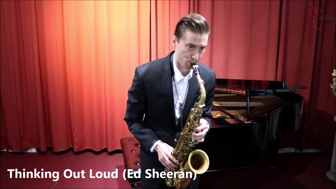 Jason performing live saxophone music for a wedding ceremony