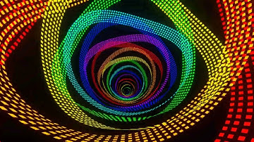 Multicolour Neon Funnel Background VJ Loops #neon #vjloops #dj #disco #abstract #motiongraphics #vfx