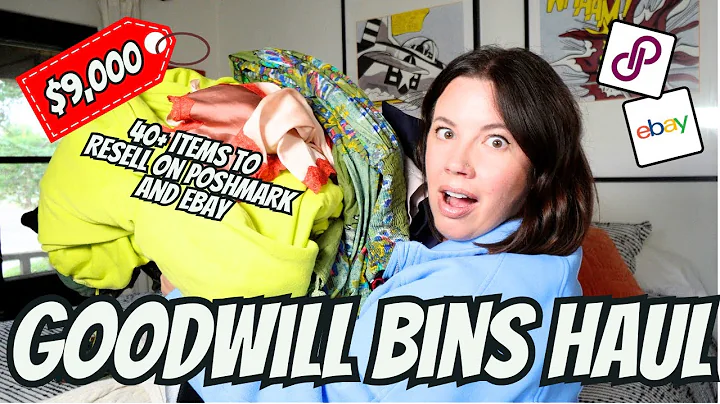 I Found Over 40 Items worth $9,000 at the Goodwill Bins to Resell on Poshmark and Ebay!