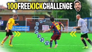 100 Free Kick MESSI CHALLENGE - Chi farà più GOAL??