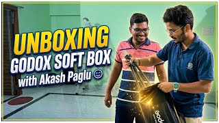 Godox GUE 80cm Softbox Unboxing 😂 | Funniest Akash Review &amp; Setup!