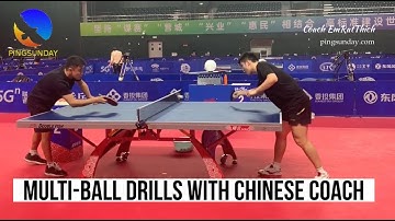 How the Chinese Coach Does the multi-ball exercises